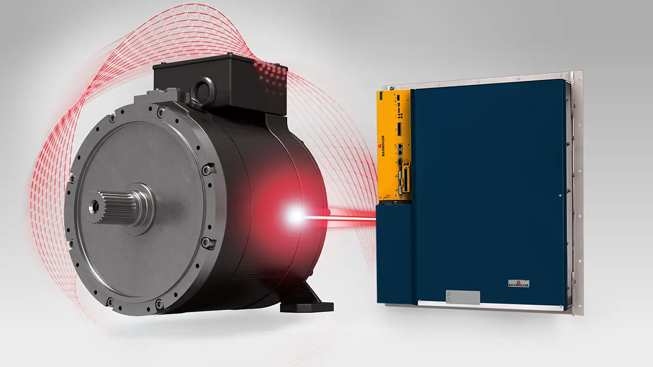 Das kraftvolle PowRex-Antriebssystem von Baumüller, bestehend aus DST2-High-Torque-Motoren und b maXX-Servoantrieben