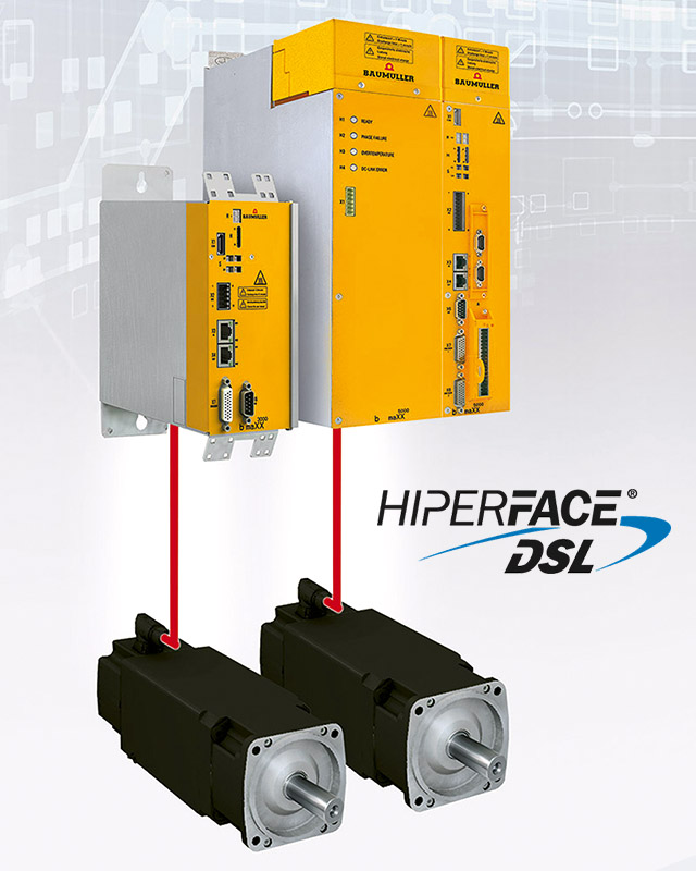 single-cable technology with Hiperface DSL
