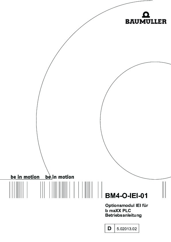 Immagine di copertina Technical documentation IEI für b maXX PLC Betriebsanleitung