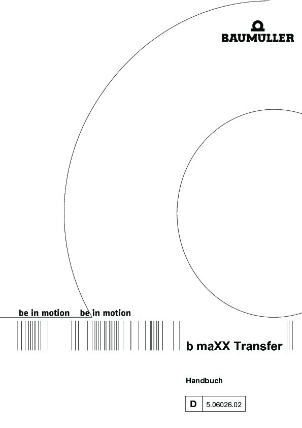 Immagine di copertina Technical documentation Handbuch b maXX Transfer