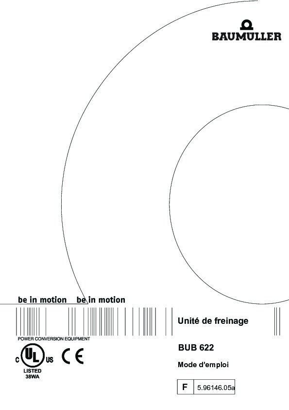 Immagine di copertina Technical documentation BUB 622 (CE+UL) Mode d'emploi