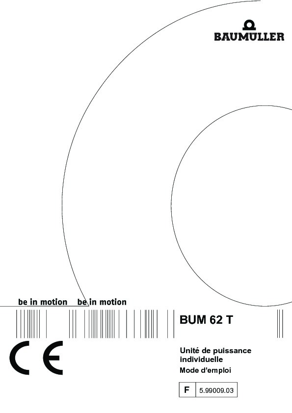 Immagine di copertina Technical documentation BUM 62 T Mode d'emploi