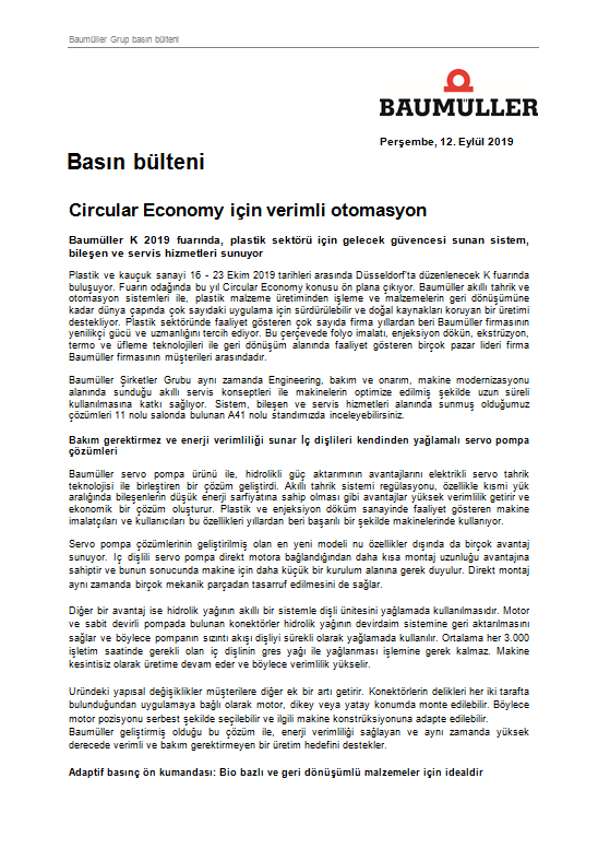  Circular Economy için verimli otomasyon