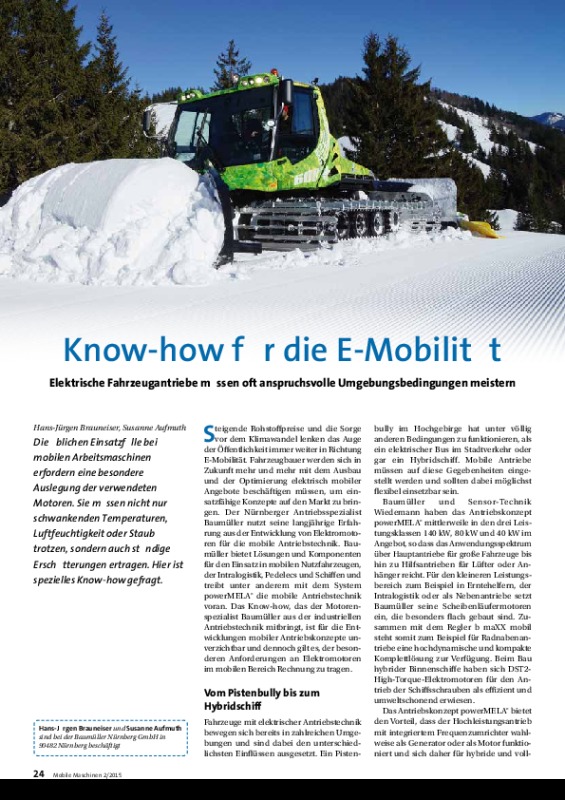 Immagine di copertina Publication Know-how für die E-Mobilität