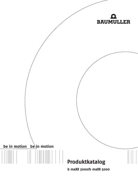 Immagine di copertina Technical documentation Produktkatalog b maXX 3000/5000