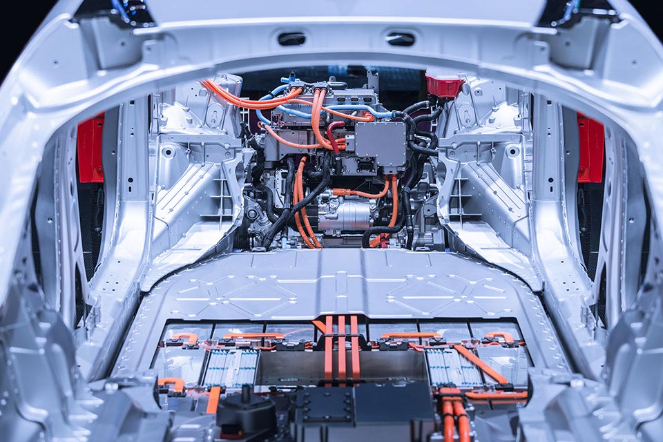  Karosserie Elektrofahrzeug mit Antriebsstrang