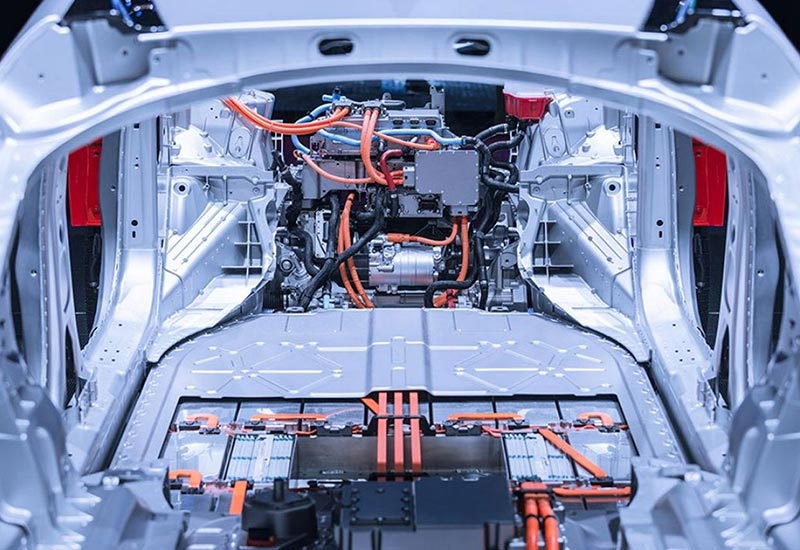 Chassis Elektrofahrzeug mit Antriebssträngen