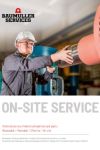 Immagine di copertina Brochures / Flyer On-site service