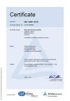 Titelbild Zertifikat ISO 14001:2015